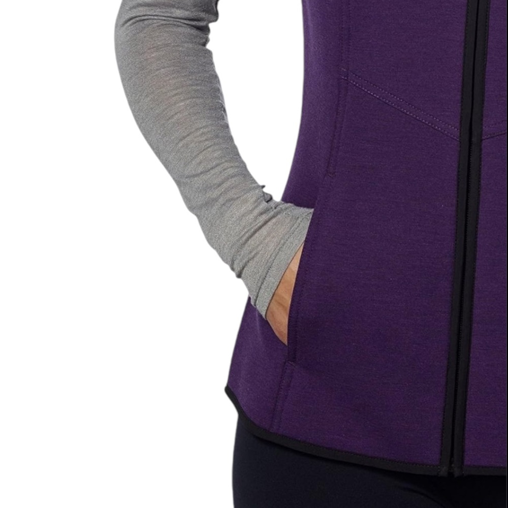 Purple Gerry Full Zip Hooded Vest, Size: Small, NWT - Picture 3 of 5
